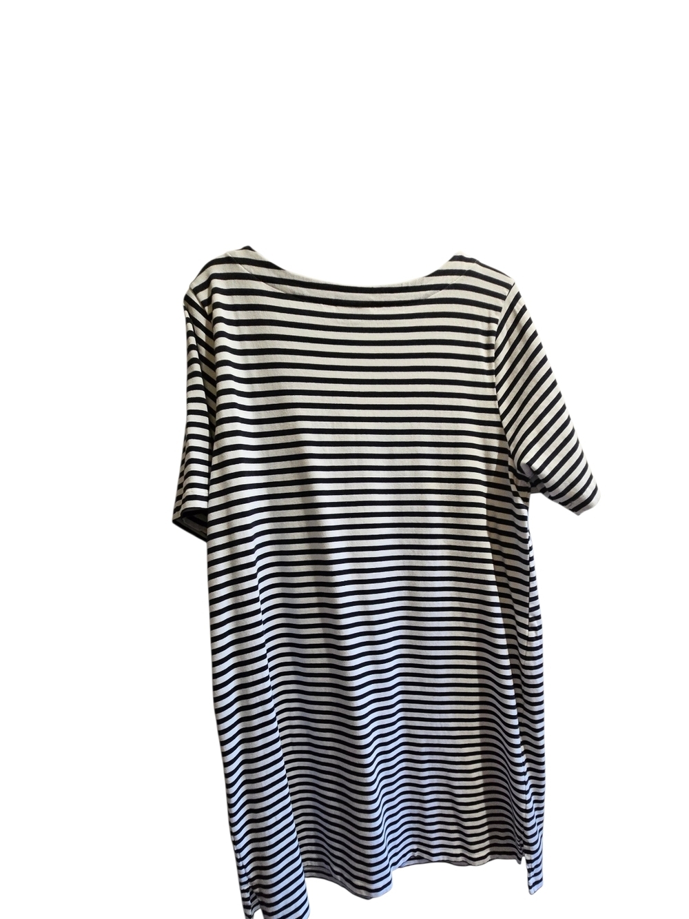 J. Jill Black and White Striped Knit Dress - Picture 3 of 6